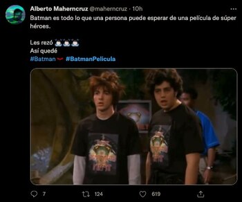 captura de pantalla memes en twitter pelicula de batman