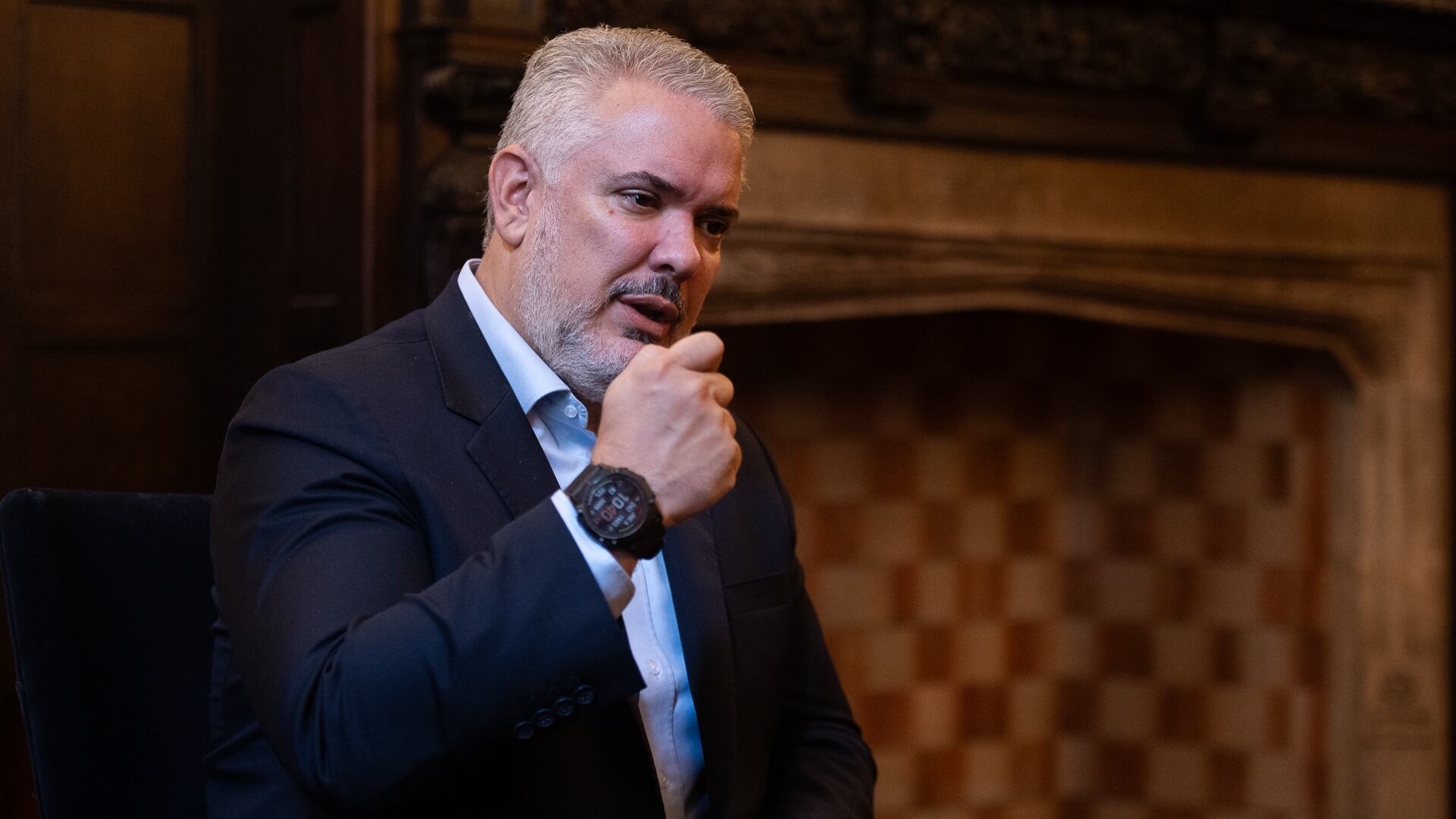 Iván Duque, expresidente de Colombia. (Adrián Escandar)