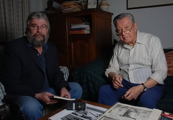 Francisco Solano López junto a Daniel Cecchini