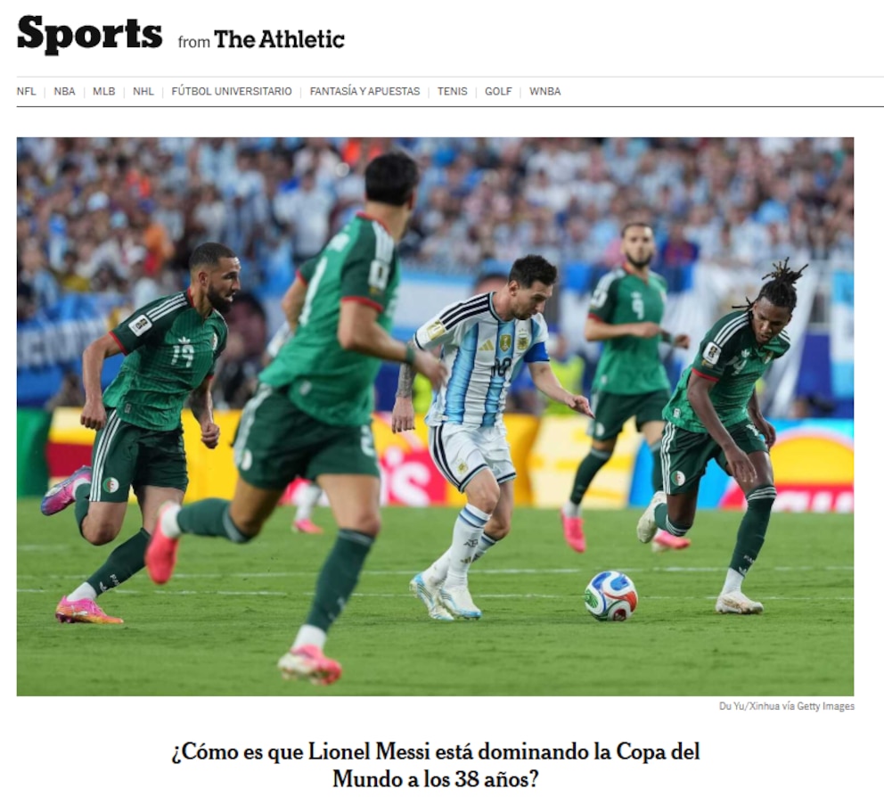 “Leyenda”, “imparable” y “actuación histórica”: así reflejaron los medios del mundo el show de Messi en el triunfo de Argentina 5 36JBEMXIP5AFZC24WVAZFXNPWM