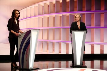 Ardern en su debate con