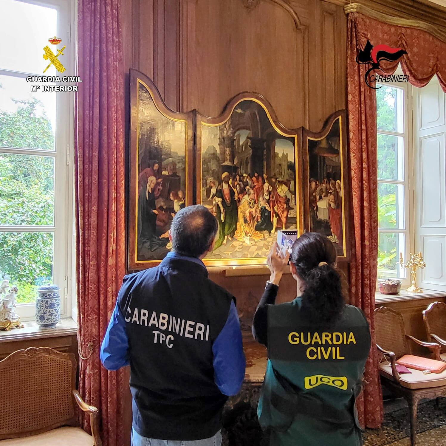 La UCO de la Guardia Civil recupera en Italia más de 60 bienes culturales exportados por un matrimonio alemán afincado en Marbella. (Guardia Civil / Europa Press)
