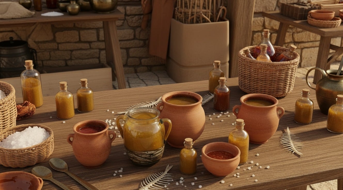 La red comercial familiar de Escauro en Pompeya garantizó la calidad y la expansión de su salsa de pescado fermentada por el Mediterráneo (Imagen Ilustrativa Infobae)