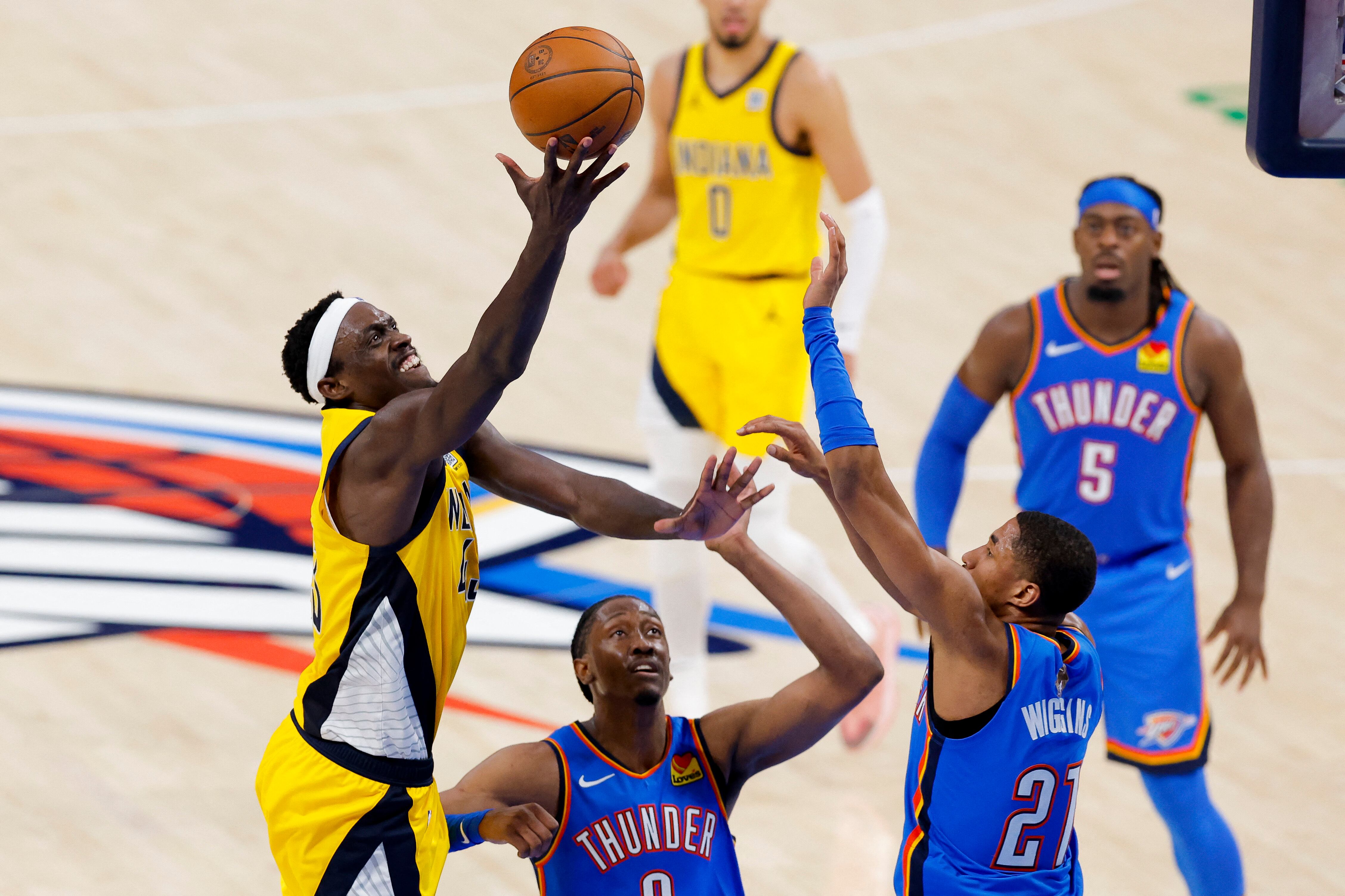 Pascal Siakam y su trabajo en la pintura son una de las claves para que Indiana tenga posibilidades de llevarse el juego 3 - crédito Alonzo Adams/Reuters