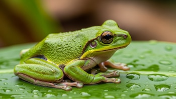 Cómo las ranas respiran y se hidratan a través de la piel
