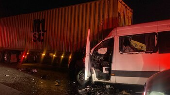 Fuerte accidente en la carretera