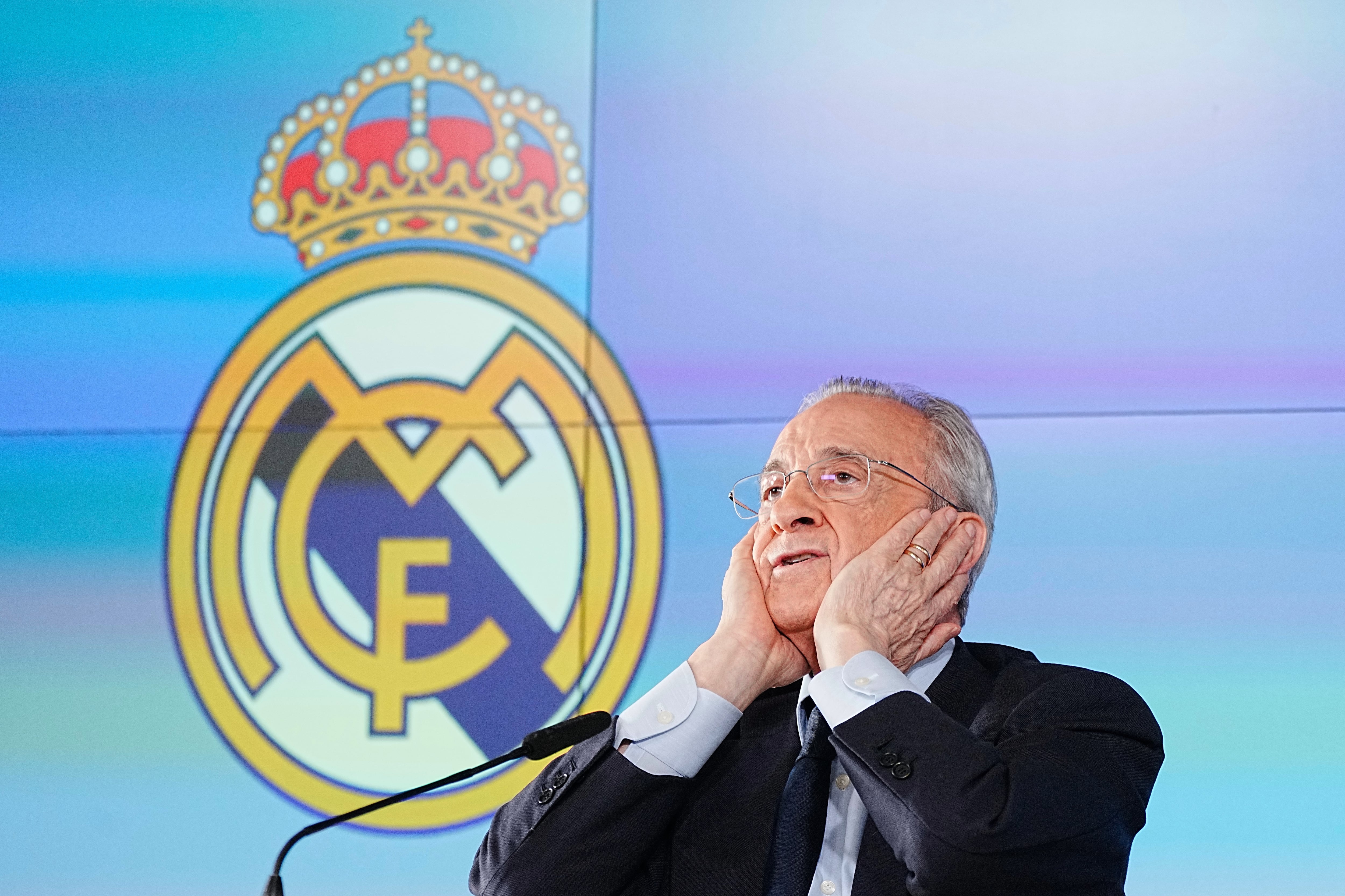 Florentino Pérez. (AP Foto/Bernat Armangue)