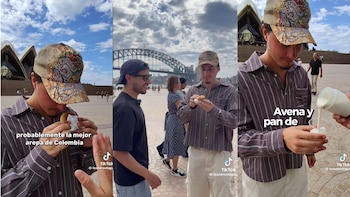 Australiano probó platos típicos de Colombia y este fue su veredicto: “Esto es puro amor”