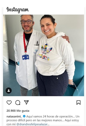 La comediante confirmó que fue