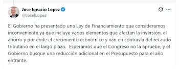 José Ignacio López, presidente de