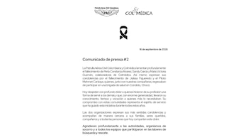 Las autoridades confirmaron la muerte de los cinco ocupantes de la avioneta Cessna T-206 de matrícula HK-4985, que cubría la ruta entre Condoto, Chocó, y Guaymaral, en Bogotá - crédito Patrulla Aérea Civil Colombiana - Colmedica