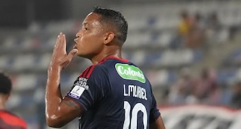 Luis Fernando Muriel fue titular con Junior en la derrota ante Barranquilla FC, anotó el segundo gol del equipo y también de penal - crédito Junior