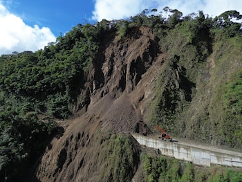 Un deslizamiento de tierra obligó