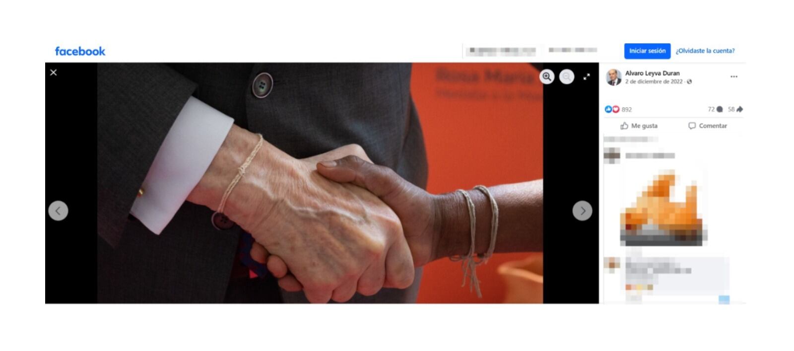 Desde diciembre de 2022 Álvaro Leyva ya había compartido la imagen que generó polémica en redes - crédito Álvaro Leyva/Facebook