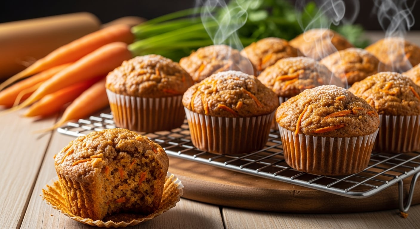 Magdalenas de zanahoria: el dulce y saludable snack que conquista las cafeterías