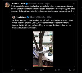 A través de su cuenta