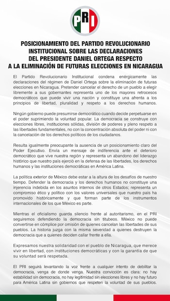 Comunicado Oficial.