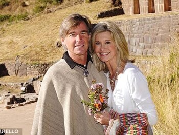 Olivia Newton-John y John Easterling se casaron en el 2007 en Perú. (Foto: Difusión)