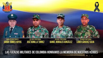 Ejército condenó muerte de cuatro