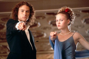 Heath Ledger y Julia Stiles en '10 razones para odiarte'