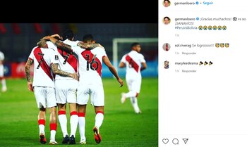 Artistas celebran triunfo de Perú.