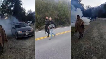 Simulacro de desalojo de mapuches en Villa Mascardi