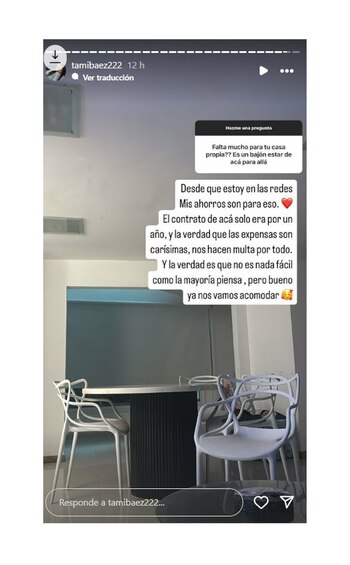 Previamente, la influencer comentó el