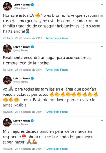 Los tuits de Lebron James