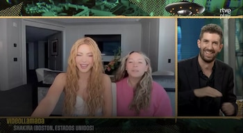 Shakira en 'La Revuelta' (RTVE).