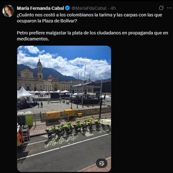 María Fernanda Cabal afirmó que