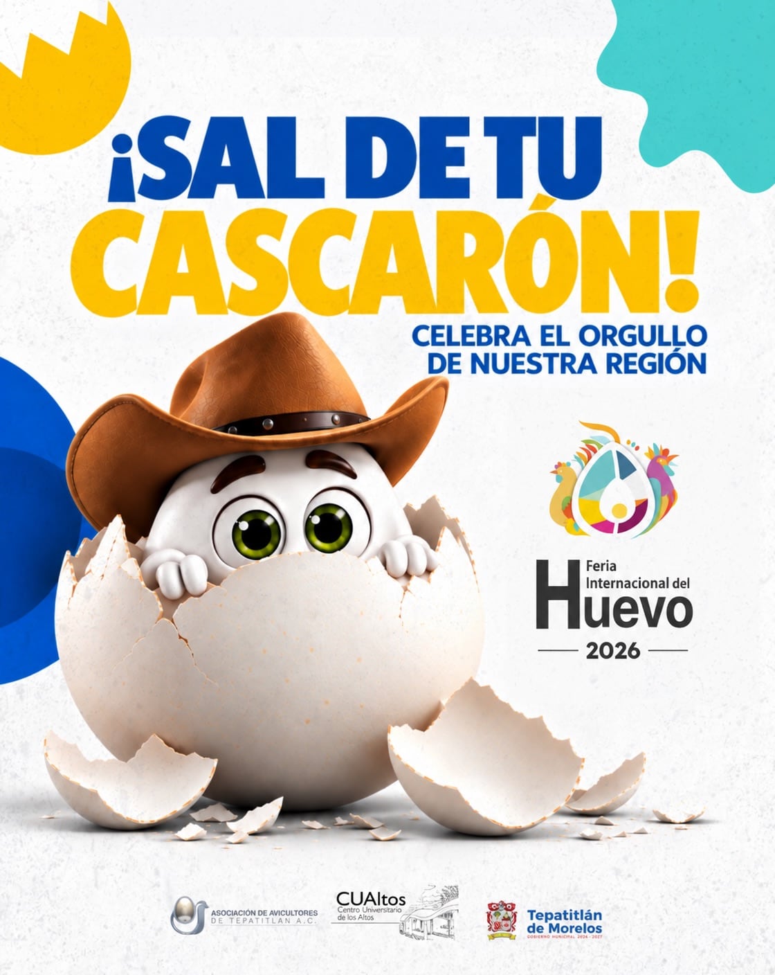 El evento es organizado por la Asociación de Avicultores de Tepatitlán A.C., en conjunto con CUAltos y el gobierno municipal de Tepatitlán de Morelos (2024-2027). (Feria del Huevo (Redes sociales) )