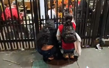 Así veían el partido las