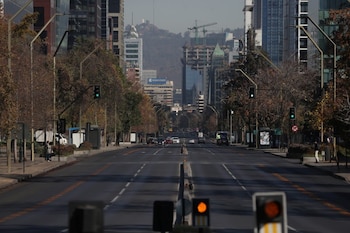 Una calle casi vacía en