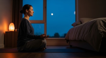 La meditación guiada antes de