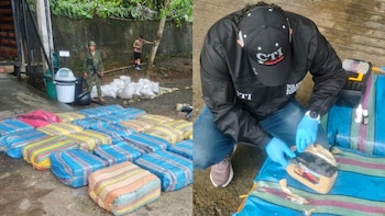 El cargamento de marihuana decomisado