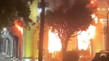 Incendio en el Museo de