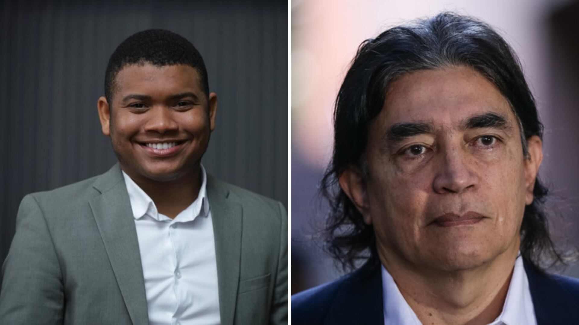 Gustavo Bolívar y Miguel Polo Polo no lograron llegar a un acuerdo en la Corte Suprema y ahora deberán esperar otra fecha para que un juez dictamine una sentencia - crédito Álvaro Tavera - Jhon Paz/Colprensa