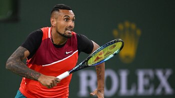 Kyrgios hatte mitten im Spiel von Indian Wells einen Moment der Wut und involvierte Ben Stiller: „Erzähle ich dir, wie du dich verhalten sollst?“