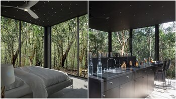 Recamara y cocina (Fotos: Airbnb)