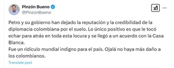 Pinzón mencionó que estas tensiones