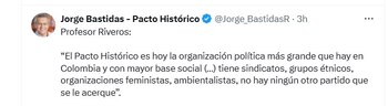 Jorge Bastidas recuerda las palabras