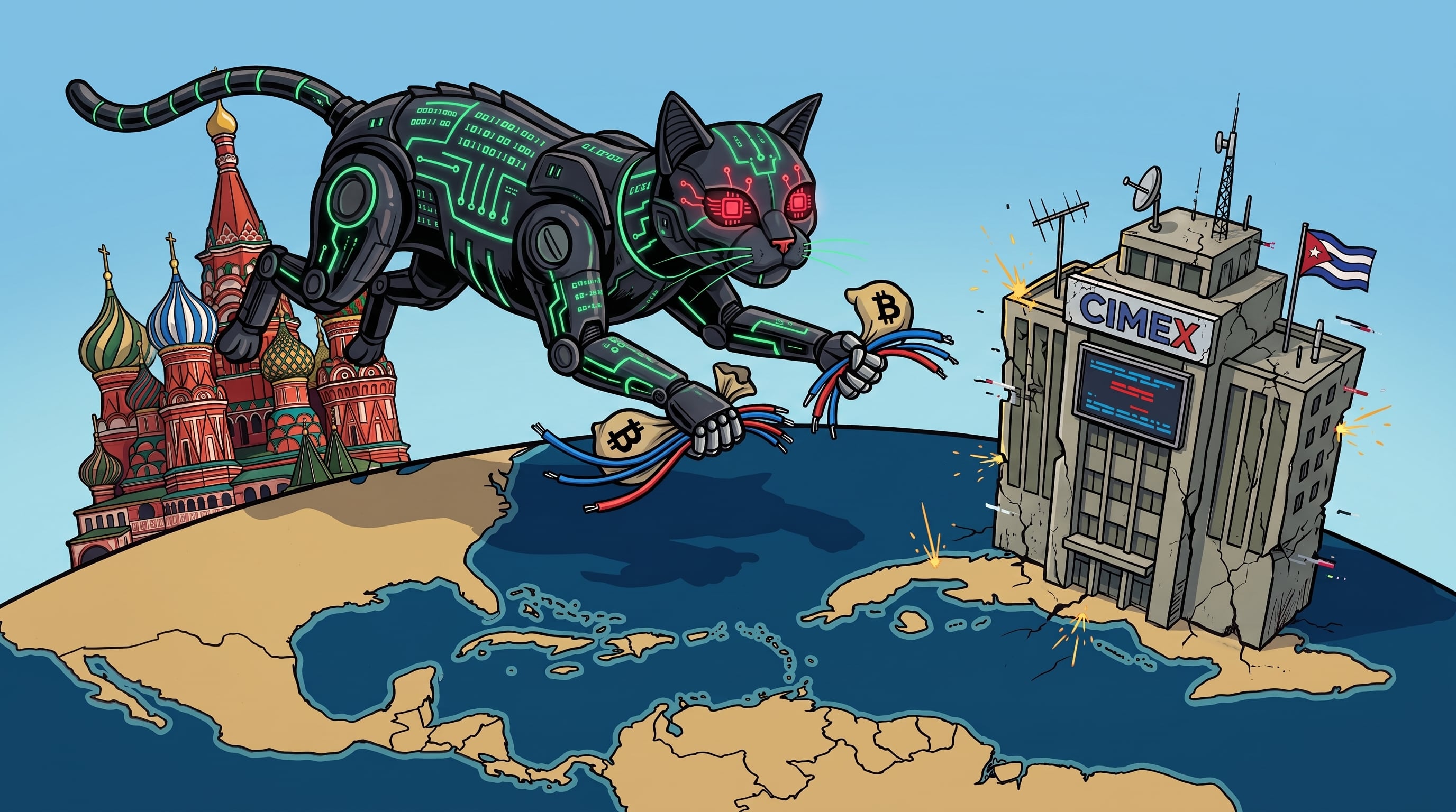 El ransomware BlackCat -de hackers ligados a Rusia- atacaron la corporación estatal CIMEX en Cuba. (Imagen Ilustrativa Infobae)