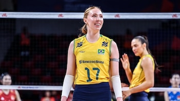 Julia Bergmann es una de las figuras actuales de la selección brasileña de vóley