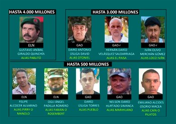 Cabecillas de la guerrilla, algunos