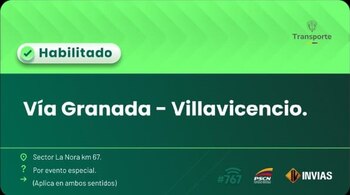 Habilitación de la vía entre