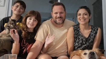 Simón, Ciro, Ignacio y Diana