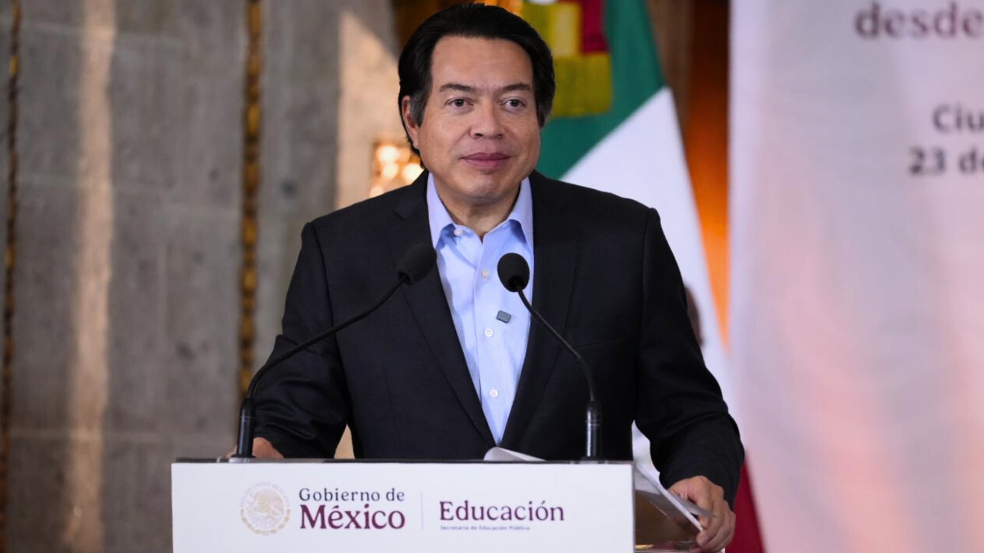 Mario Delgado revisará ajuste en el calendario escolar 2025-2026.