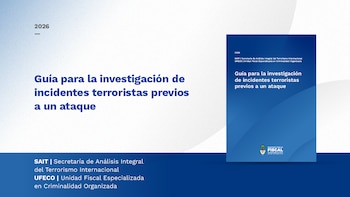 'Guía para la investigación de incidentes terroristas previos a un ataque'. Incluye 2026, SAIT, UFECO y Ministerio Público Fiscal