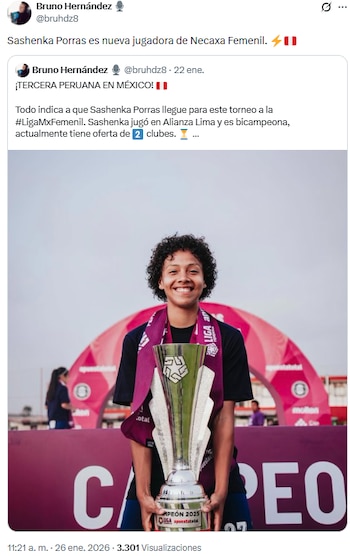 Sashenka Porras se marcha de