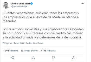 El expresidente le respondió con